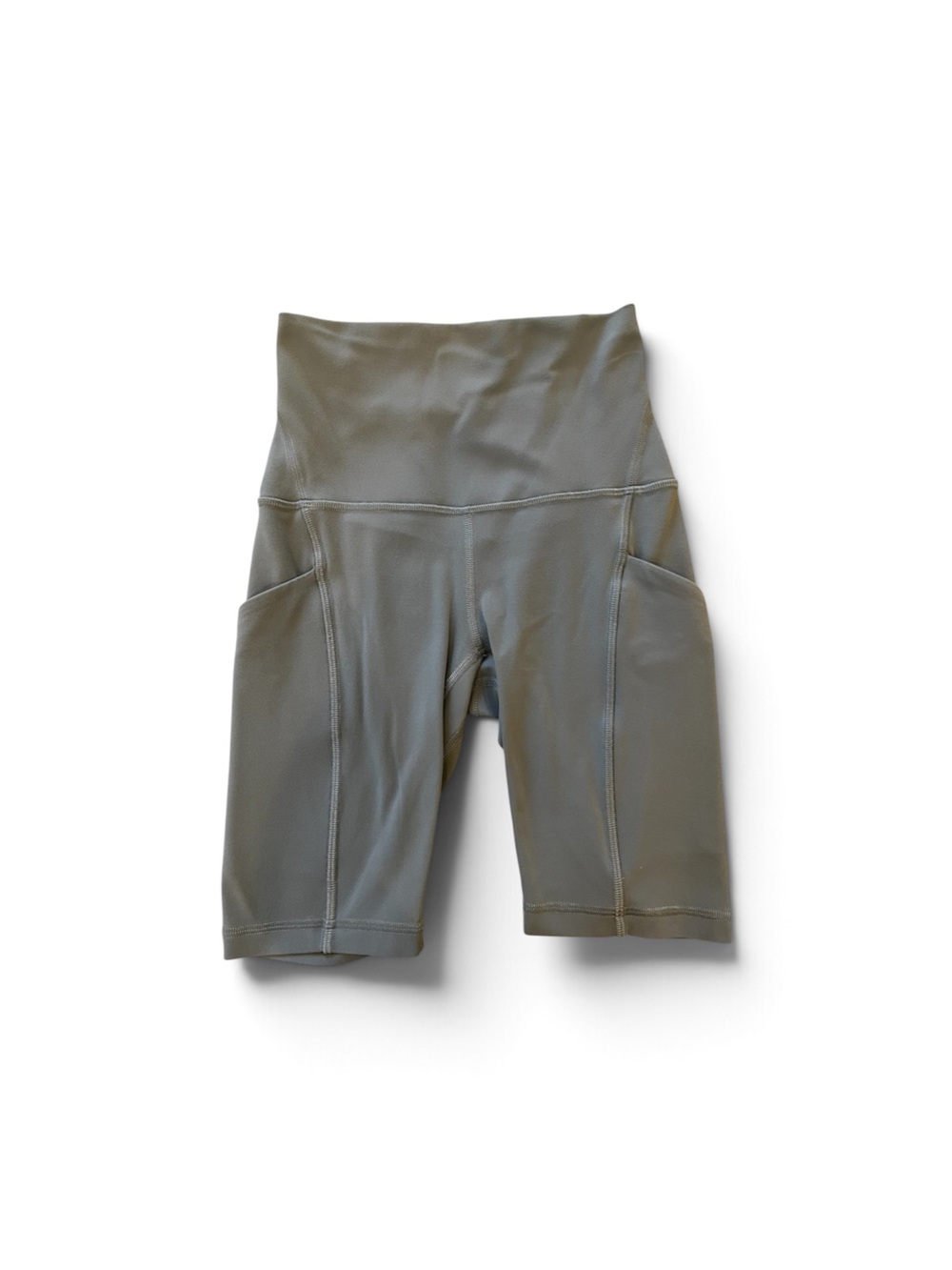 Lululemon High-Rise Bike Shorts Gray Side Pockets Running Cycling Yoga XXS 0